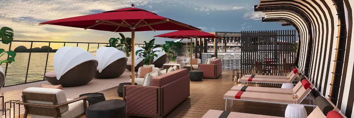 All Inclusive Kreuzfahrten: Schiff-im-Schiff Der Sonnenbereich von The Retreat, dem Schiff-im-Schiff von Celebrity Cruises.