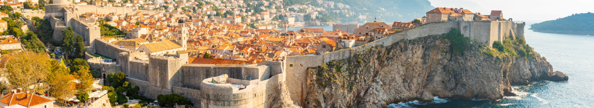 Blick über die Stadt Dubrovnik in Kroatien.