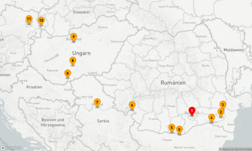 10 Nächte - 1.200 Meilen entlang der Donau
