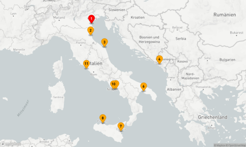 10 Nächte - ITALIEN INTENSIV KREUZFAHRT: VENEDIG, SIZILIEN & AMALFI