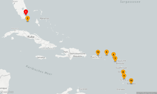 14 Nächte - KARIBIK-FERIENKREUZFAHRT: SINT MAARTEN, SAINT LUCIA & BARBADOS