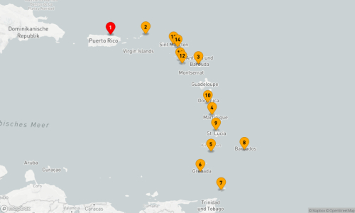 14 Nächte - KARIBIK-KOMBINATIONSKREUZFAHRT: SAN JUAN, ANTIGUA & BARBADOS