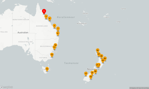 26 Nächte - AUSTRALIEN & NEUSEELAND KOMBINIERTE KREUZFAHRT: BRISBANE, SYDNEY & CHRISTCHURCH