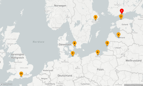 10 Nächte - Nordisches Küstenpanorama Helsinki - Tallinn - Stockholm - Riga - Klaipeda - Danzig / Gdingen - Warnemünde - Kopenhagen - Southampton