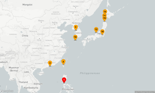 17 Nächte - Zwischen Tradition & Moderne in Asien Manila - Hongkong (2 Tage) - Kaohsiung - Incheon - Jeju-do - Kanazawa - Otaru - Aomori - Hakodate - Tokyo