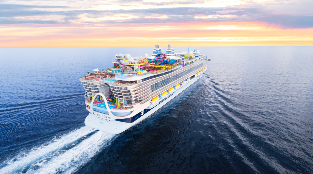 Die Legend of the Seas von Royal Caribbean als ausgezeichnetes Kreuzfahrtschiff der Kreuzfahrt Guide Awards 2026.