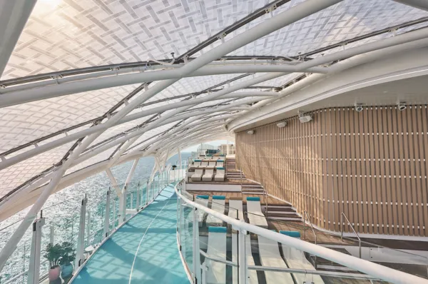 Jogging-Strecke auf der Mein Schiff Flow.