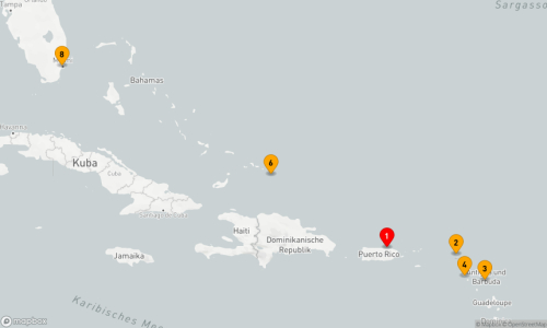 7 Nächte - Karibische Entdeckungsreise San Juan - Road Bay - St.Johns - Basseterre - Grand Turk Island - Miami