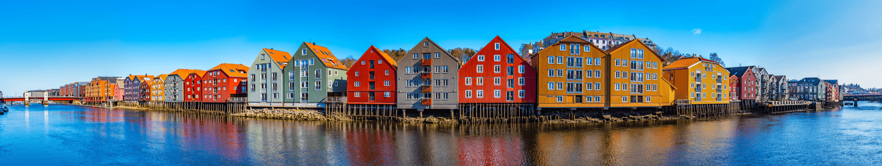 Trondheim bunte Häuser