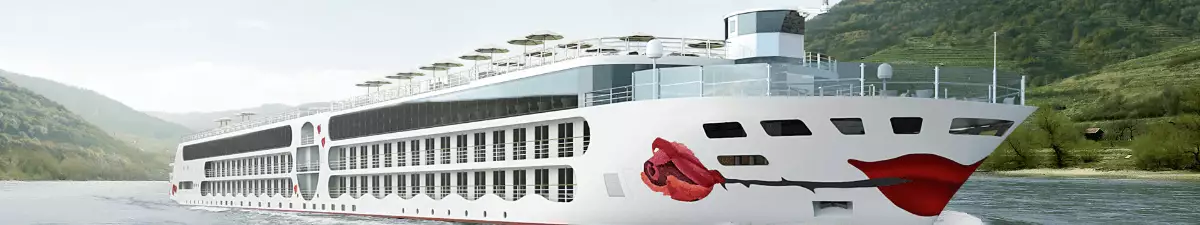 Das neue Flusskreuzfahrtschiff A-ROSA SENA.