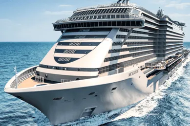 Rendering des neuen MSC-Schiffes.