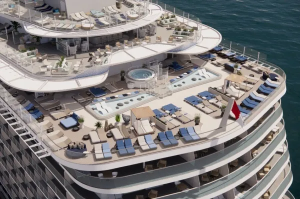 Mein Schiff Relax von Tui Cruises mit dem atemberaubenden Sonnendeck wird 2025 in See stechen.