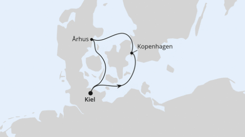 Kiel - Kopenhagen - Aarhus - Kiel