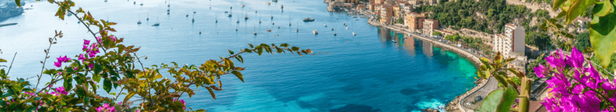 Die schöne Skyline von Nizza