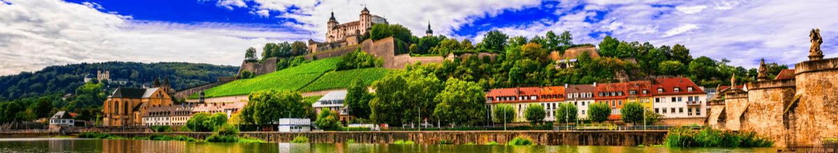 Die schöne Skyline von Würzburg