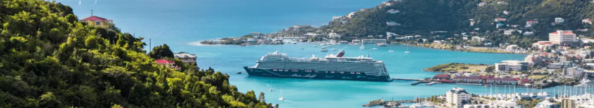 Mein Schiff im Hafen von Tortola