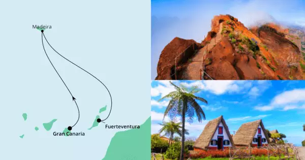 Route: Gran Canaria - Seetag - Madeira - Madeira - Fuerteventura - Fuerteventura