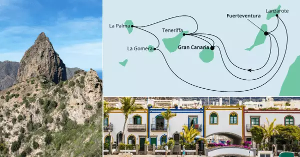 Kanarische Inselwelt mit La Gomera mit AIDAmar Route: Fuerteventura - Teneriffa - Gran Canaria - Teneriffa - La Palma - La Gomera - Lanzarote - Fuerteventura - Fuerteventura - Seetag - Gran Canaria