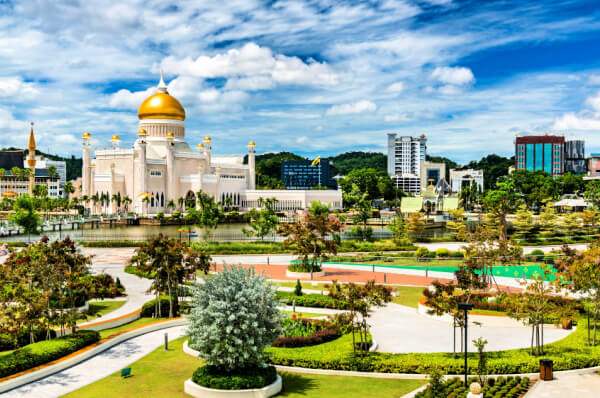 Brunei Goldene Moscheen, Sandstrand & Regenwald