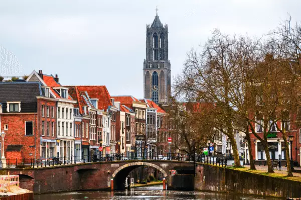 Der schöne Grachtenkanal in Utrecht