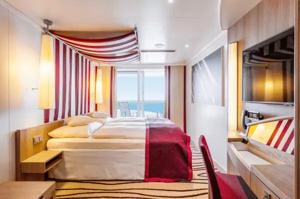 Kabine mit Veranda für max. 4 Personen