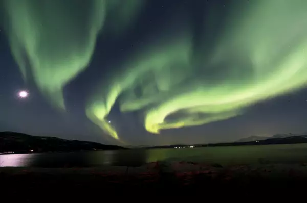 Die schönen Polarlichter in Narvik