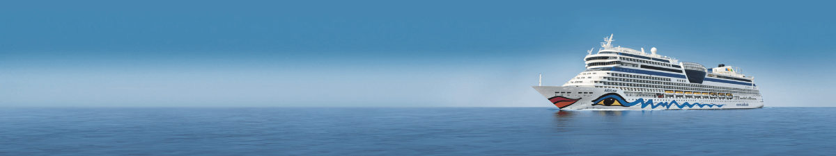 Das Kreuzfahrtschiff AIDAmar in Seitenansicht
