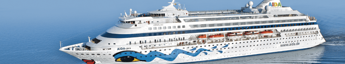 Seitenansicht des ersten AIDA Schiffs