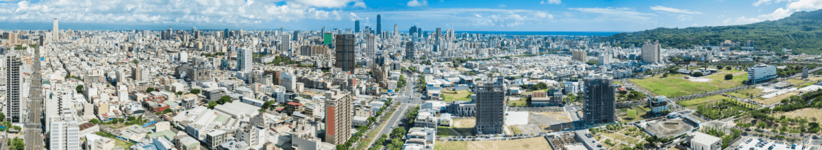 Kaohsiung Panorama Blick über die Stadt & die Hochhäuser