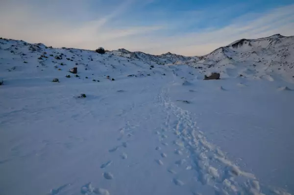 Inlandeis Kangerlussuaq Eislandschaft vor Gletschern