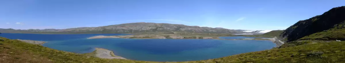 Blauer See in Kangerlussuaq, Grönland.