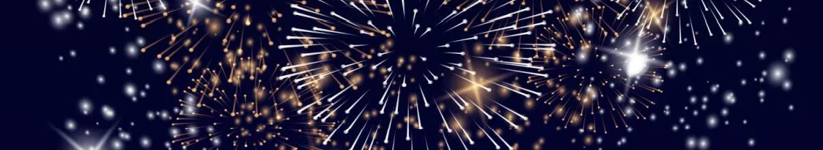 Banner-Bild für die Eventkreuzfahrten von nicko cruises mit einem goldenen Feuerwerk auf dunklem Hintergrund. Das Feuerwerk symbolisiert die festliche Atmosphäre und die besonderen Erlebnisse der Themenreisen.