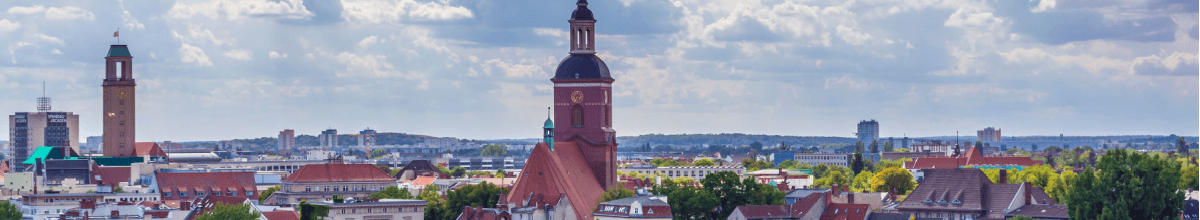 Der Himmel über den Dächern Spandaus.