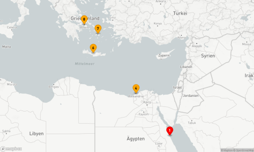 7 Nächte - Kreuzfahrt durch die Jahrtausende Safaga - Alexandria - Heraklion - Naxos - Piräus (Athen)