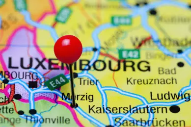 An der Stelle Merzig auf der Landkarte befindet sich eine Nadel um zu signalisieren wo Merzig liegt.
