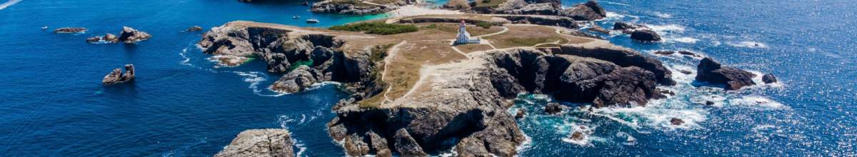 Der Pointe des Poulains, einer der nördlichsten Punkte auf der Insel Belle-Île.
