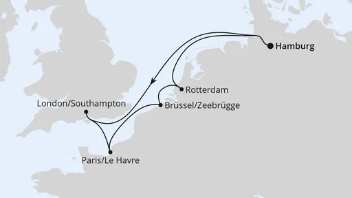 Route Metropolen ab Hamburg