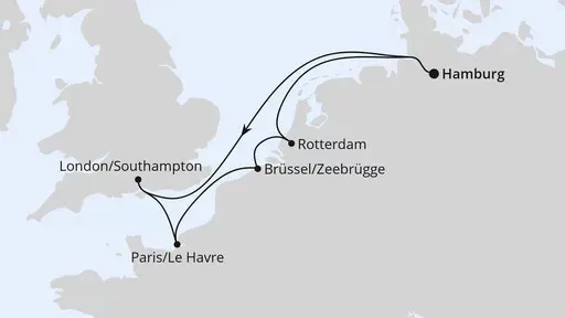 Route Metropolen ab Hamburg