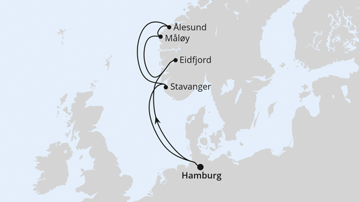 AIDAperla Kreuzfahrt - 7 Nächte - Norwegen ab Hamburg ab 10.10.26