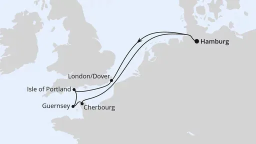 Route Südengland, Guernsey & Mont-Saint-Michel ab Hamburg