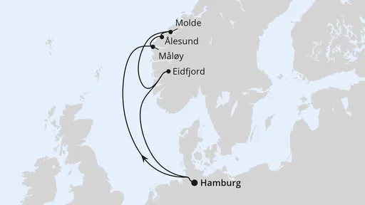 Route Norwegen ab Hamburg 2
