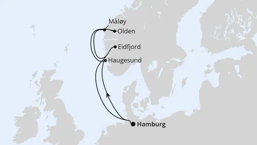 Route Norwegen ab Hamburg 2