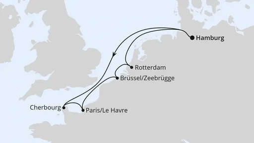 Route Metropolen ab Hamburg