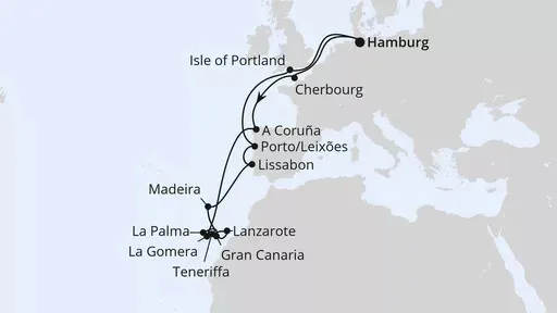 Route Große Winterpause Kanaren
