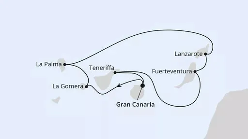 Route Kanaren mit La Gomera