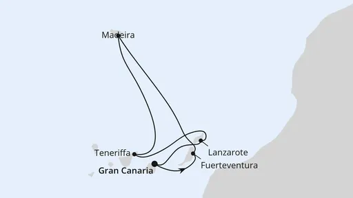 Route Kanaren & Madeira ab Gran Canaria