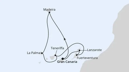Route Kanaren & Madeira ab Gran Canaria