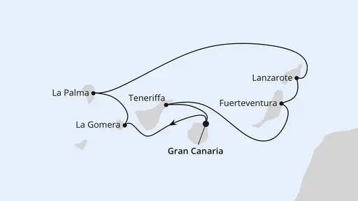 Route Kanaren mit La Gomera