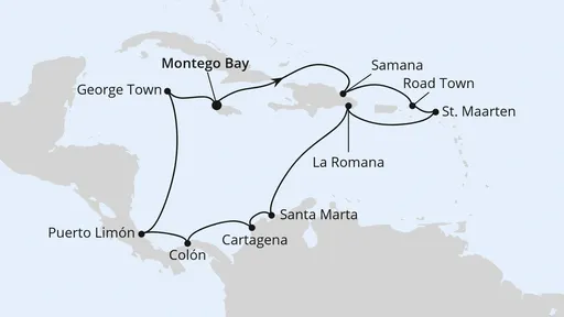 Route Karibik & Mittelamerika ab Jamaika