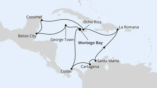 Route Mittelamerika & Mexiko ab Jamaika